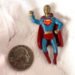 1978 Superman Metal Pendant - Vintage Unique and Rare